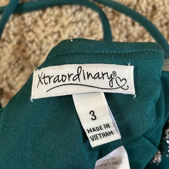 Green Sparkly Dillards Mini Dress - Picture 3 of 3